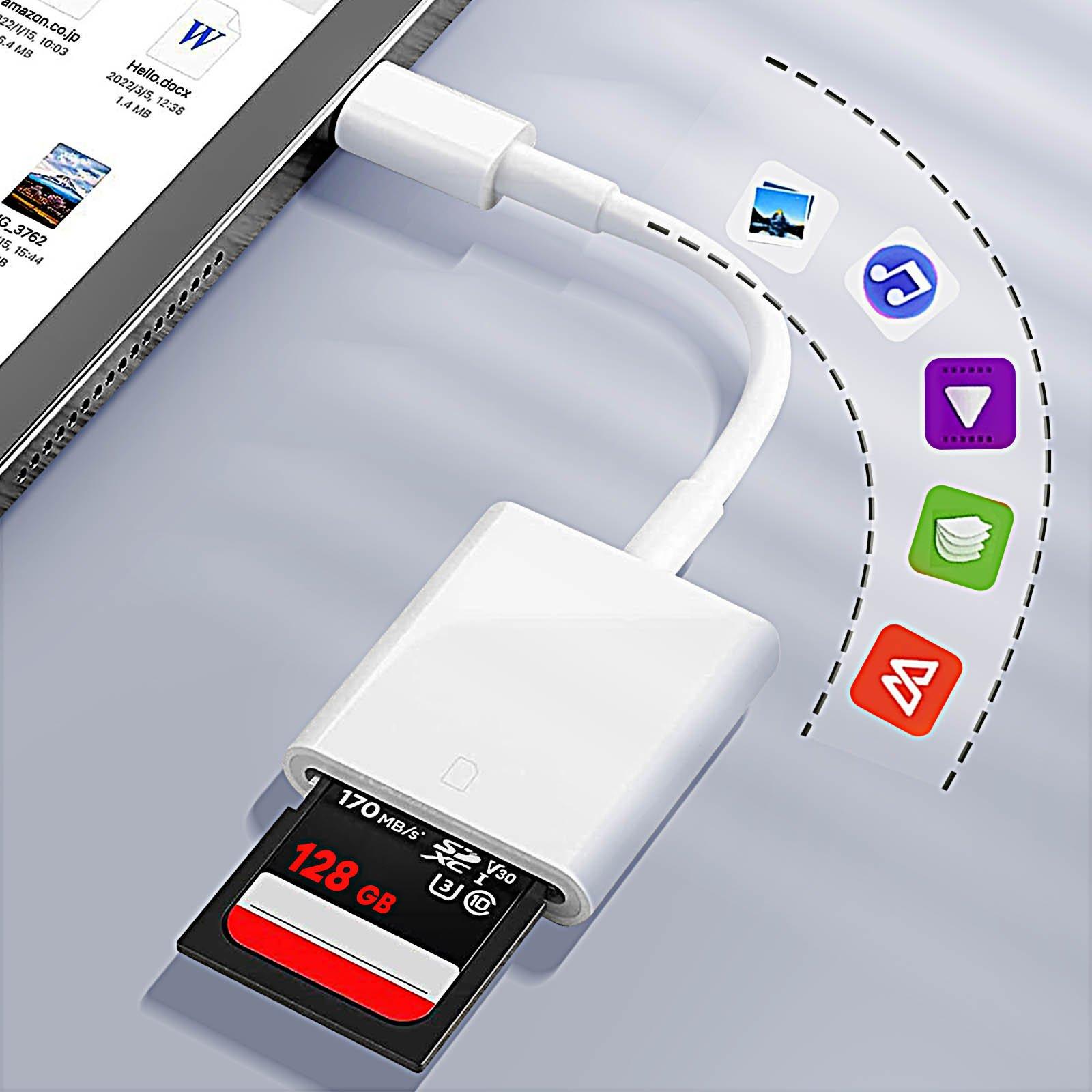 Avizar  SD-Kartenlesegerät, USB-C Adapter 