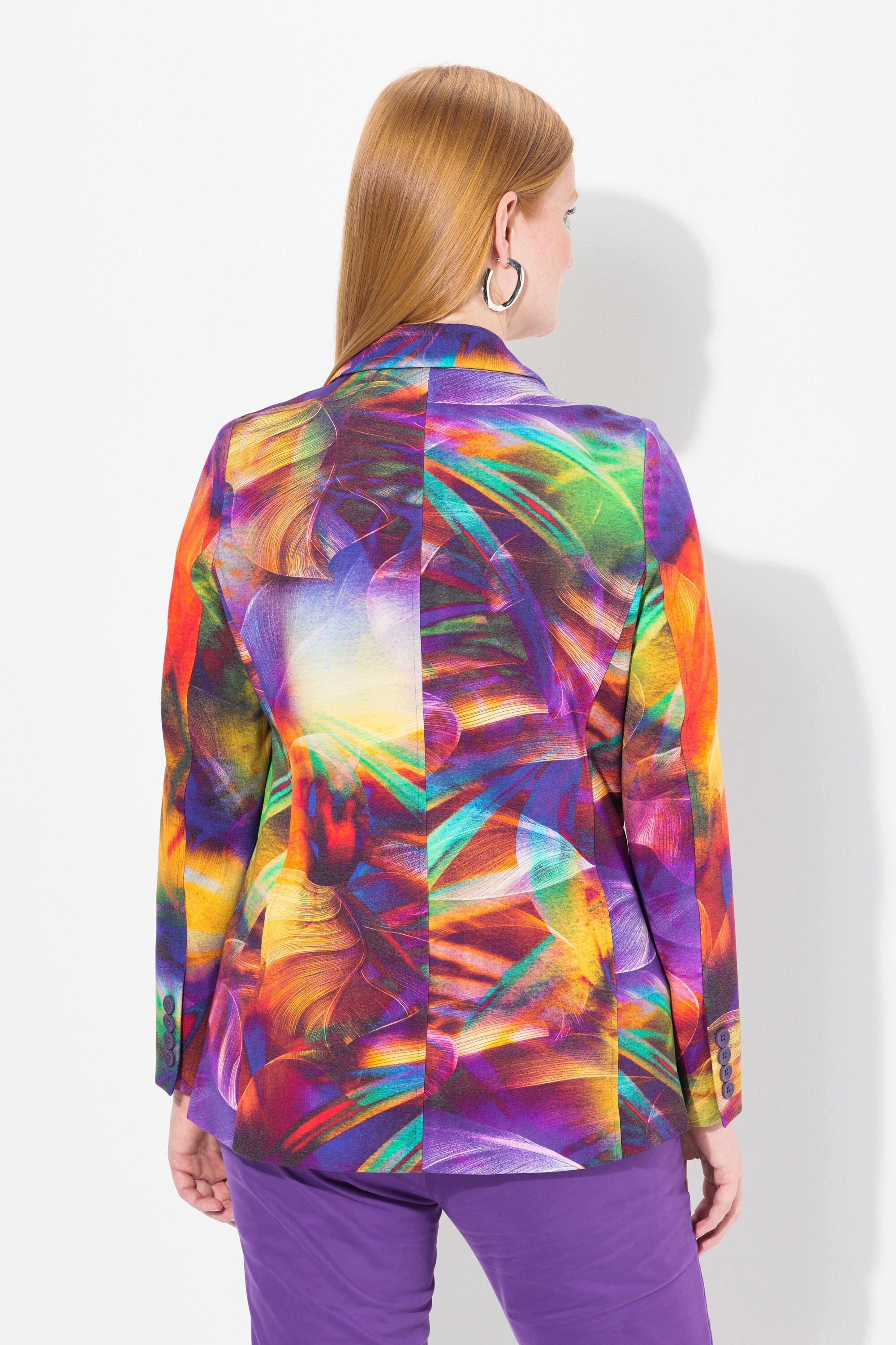 Ulla Popken Punto di Roma Collo Revers Maniche Lunghe Blazer  