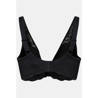 Ulla Popken  Soutien-gorge Spacer Zoe. Modèle à armatures et dentelle. Bonnet C- D 