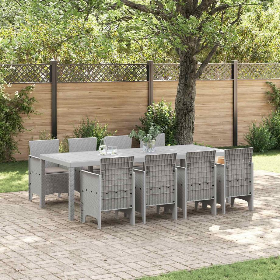 VidaXL Set da Pranzo per Giardino Polipropilene  