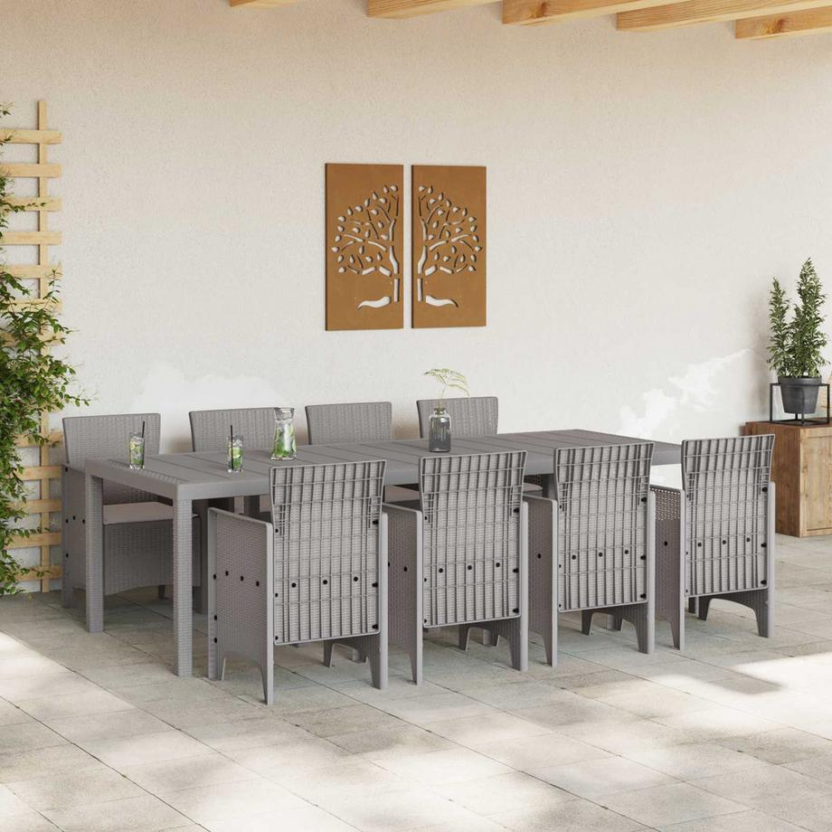 VidaXL Set da Pranzo per Giardino Polipropilene  