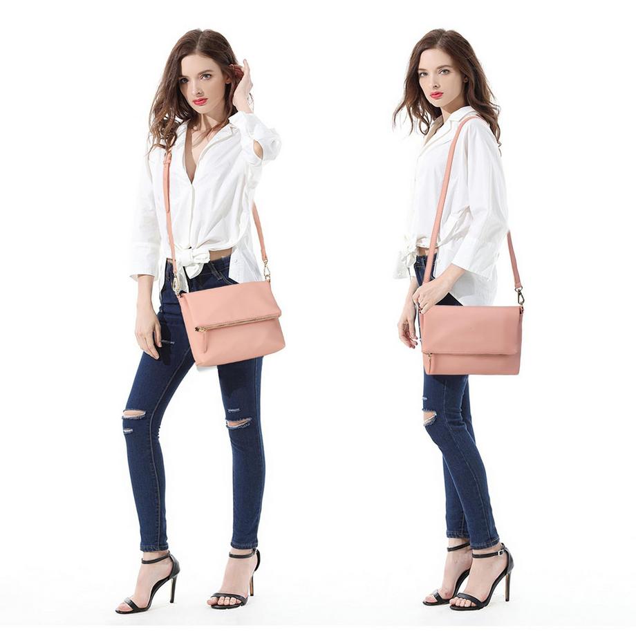 Only-bags.store Kleine Handtasche Schultertasche PU-Leder  