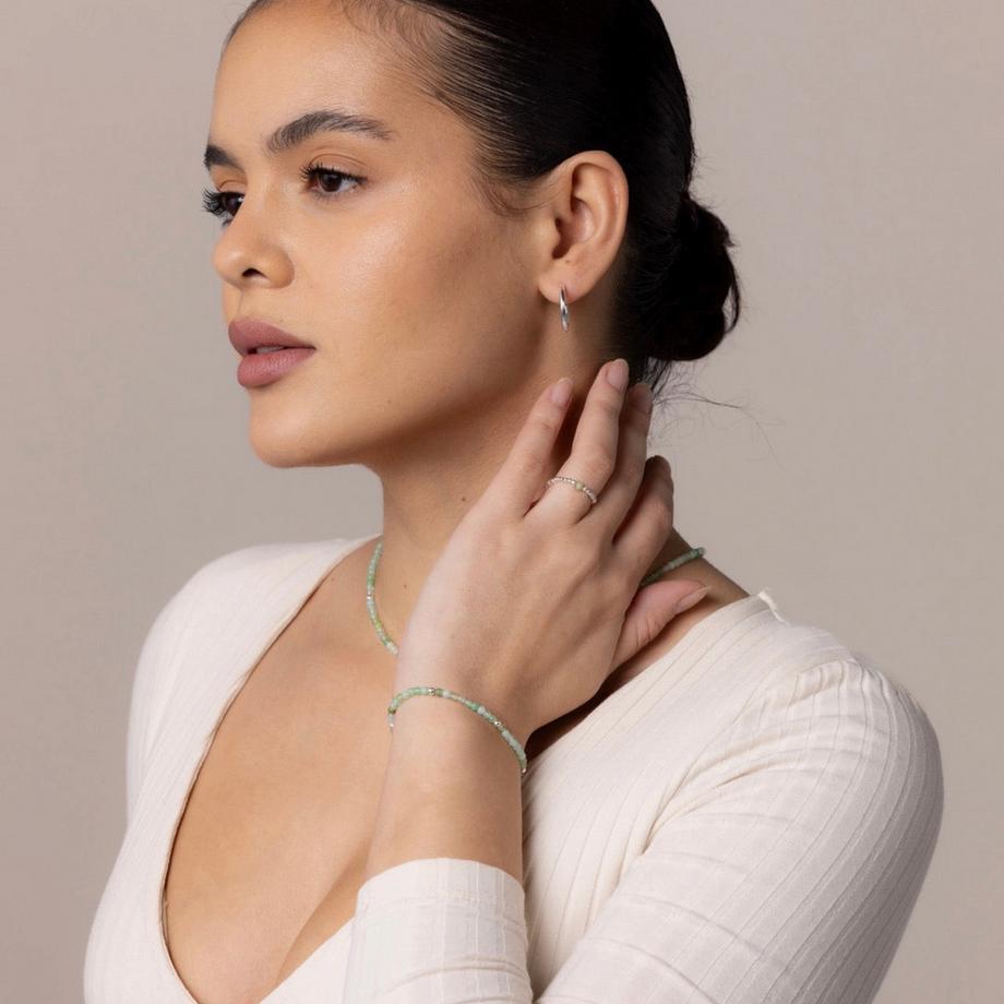 Balibay  Bague Nelia  avec chrysoprase à facettes 