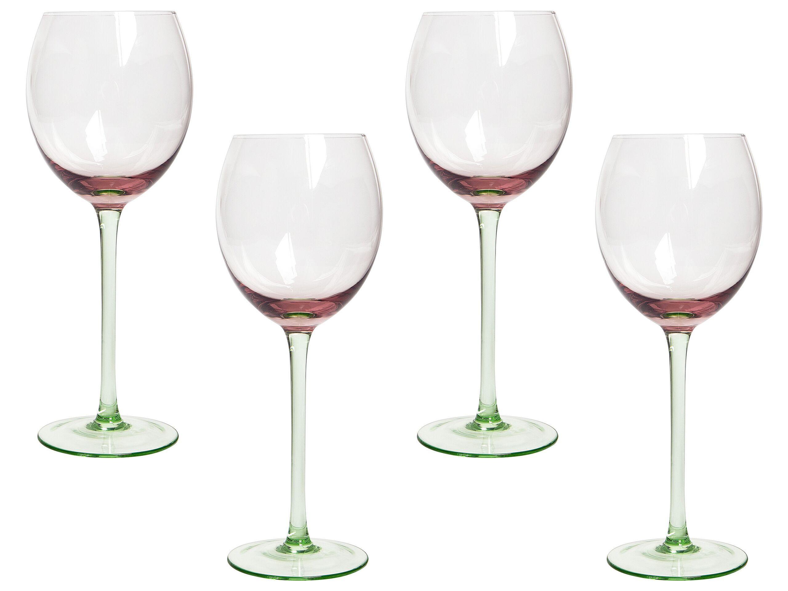 Beliani Weingläser im 4er Set aus Glas Retro DIOPSIDE  