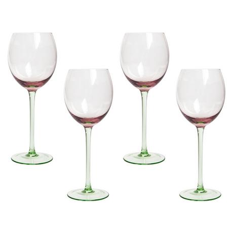 Beliani Weingläser im 4er Set aus Glas Retro DIOPSIDE  