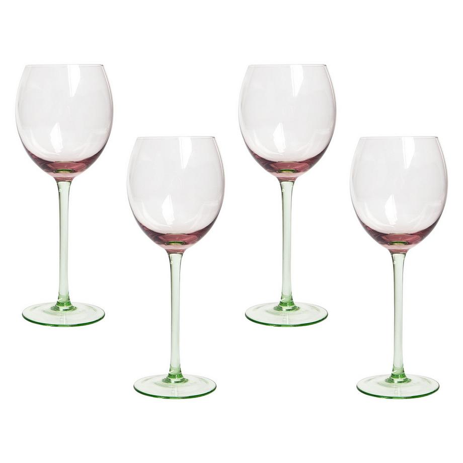 Set di 4 calici da vino en Vetro Retrò DIOPSIDE
