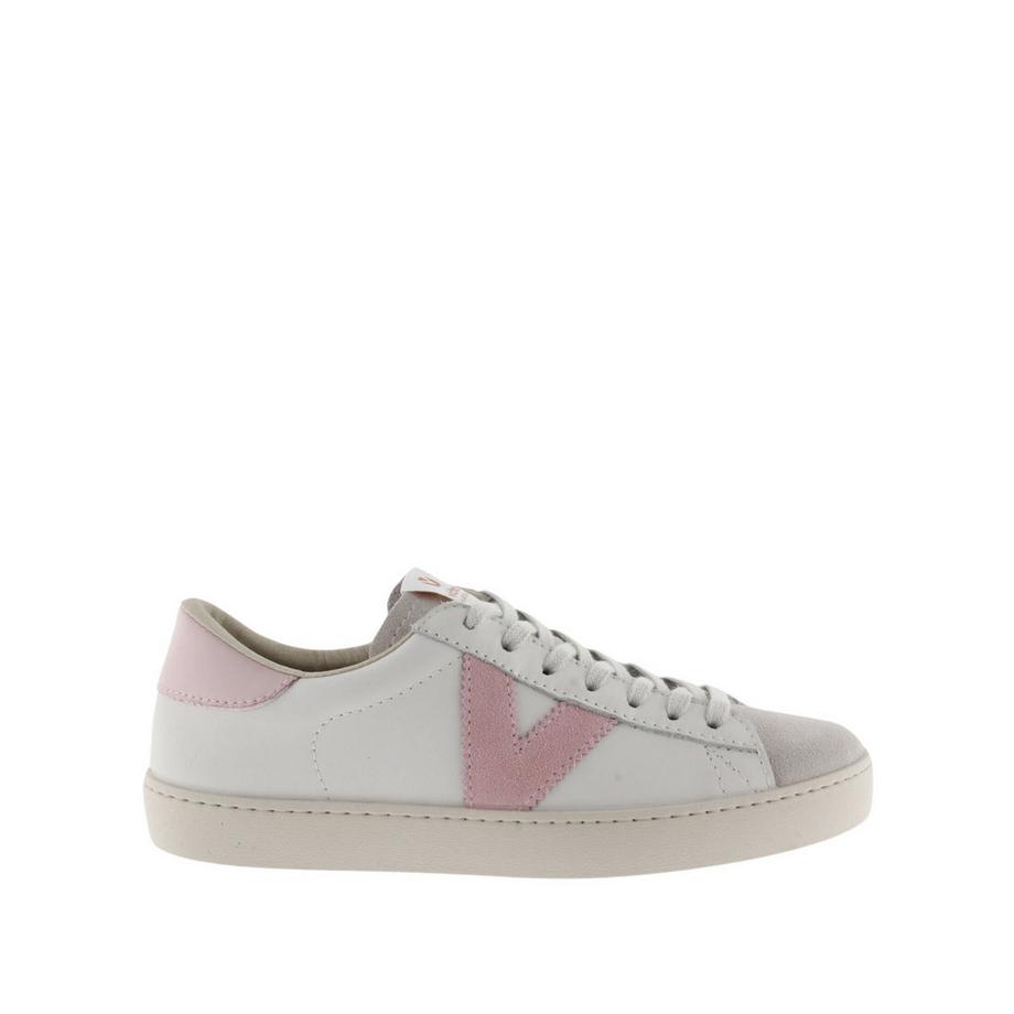 Baskets en berlin cuir et cuir fendu