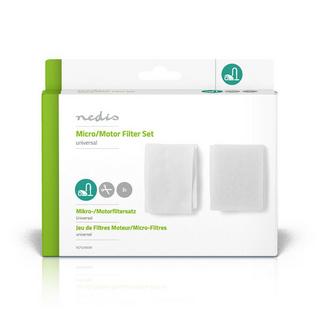 Nedis Set di filtri universali per aspirapolvere | Microfiltro | Filtro motore | Cut-off | Applicabile universalmente | Sostituzione per: Universal  