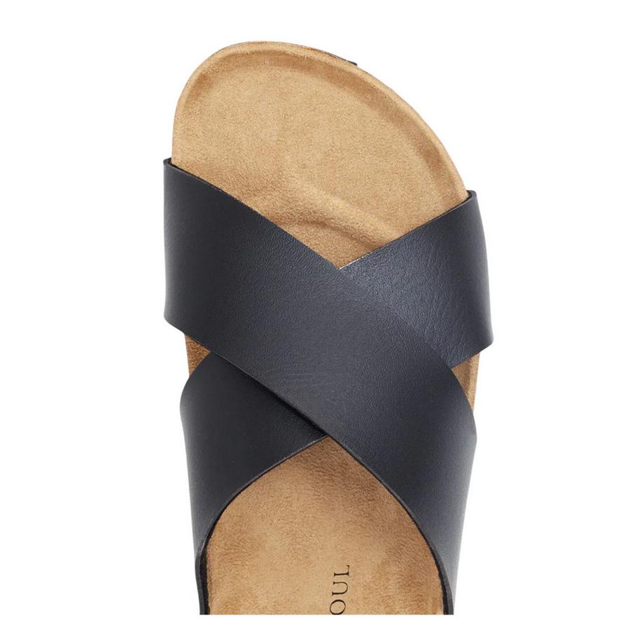Brave Soul Kork Sandalen mit Kreuzriemen  