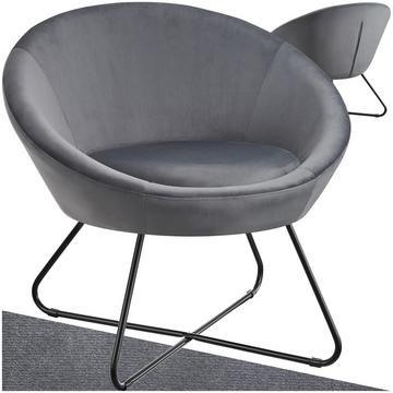 Fauteuil cocktail CENTERA rond et rembourré