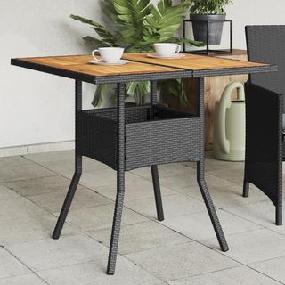 VidaXL Table de jardin rotin synthétique  