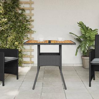 VidaXL Table de jardin rotin synthétique  