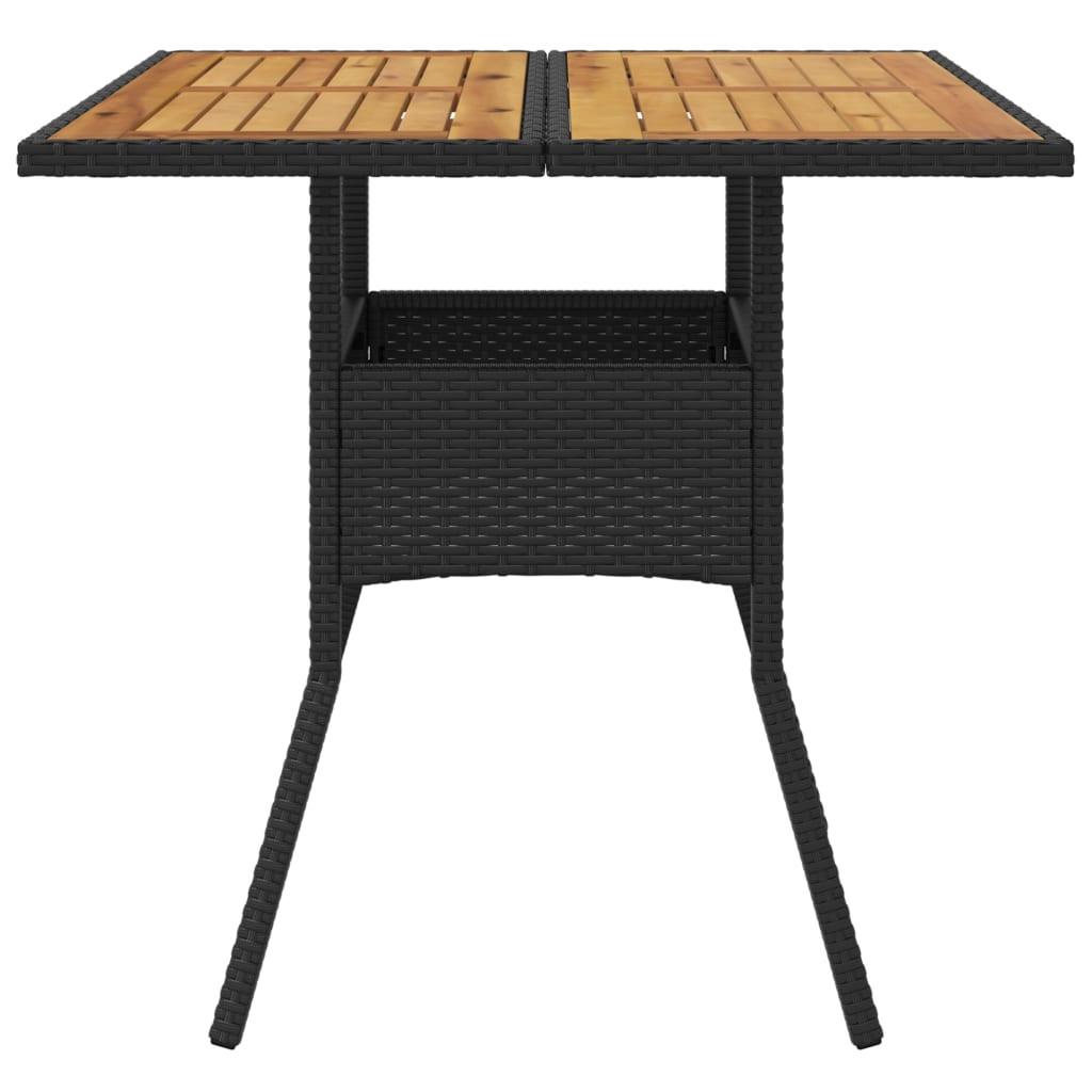 VidaXL Table de jardin rotin synthétique  