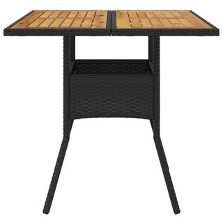 VidaXL Table de jardin rotin synthétique  