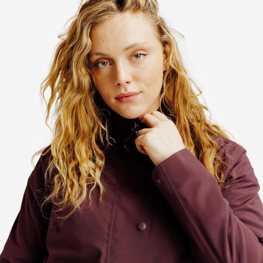 FOUGANZA Langer wasserdichter Reit-Regenmantel  