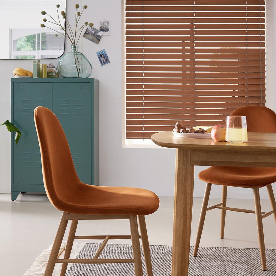 La Redoute Intérieurs Lot de 2 chaises velours  