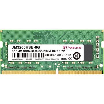 JetRAM Laptop-Arbeitsspeicher Modul DDR4 8 GB 1 x 8 GB 3200 MHz 260pin SO-DIMM