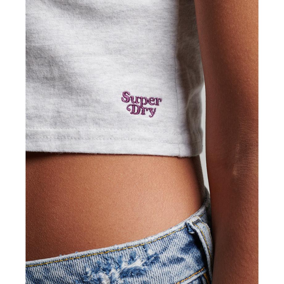 Superdry Vintage Gestreiftes Cropped T-Shirt  