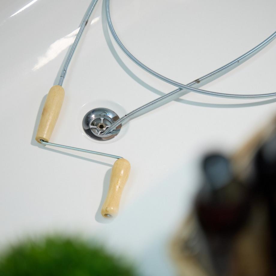 Northix  Spiralkurbel & Klaue zur Rohrreinigung 