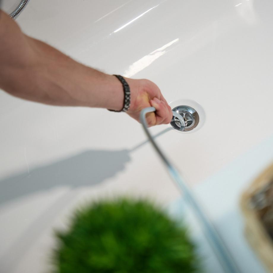 Northix  Spiralkurbel & Klaue zur Rohrreinigung 