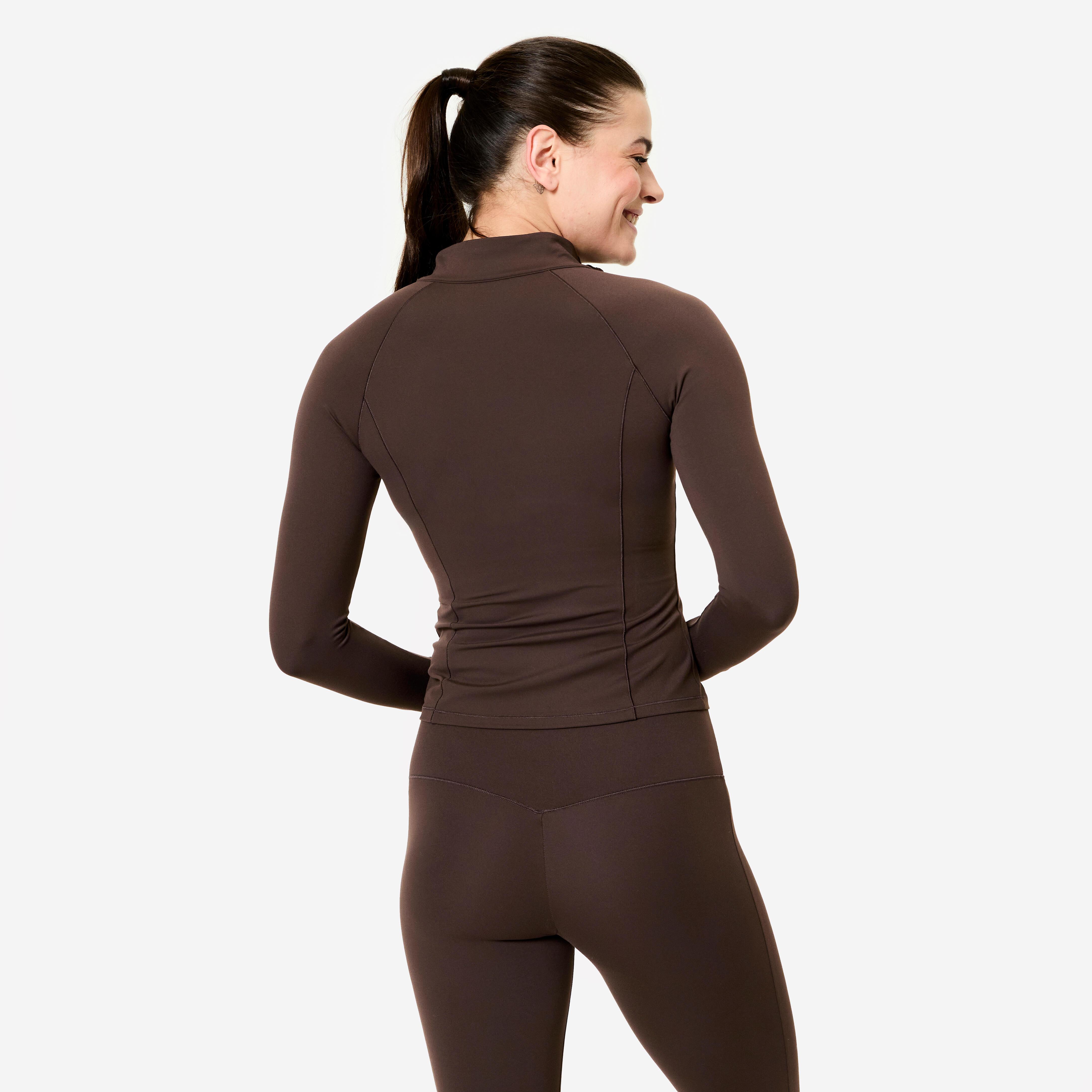 DOMYOS Veste ajustée stretch polyamide  