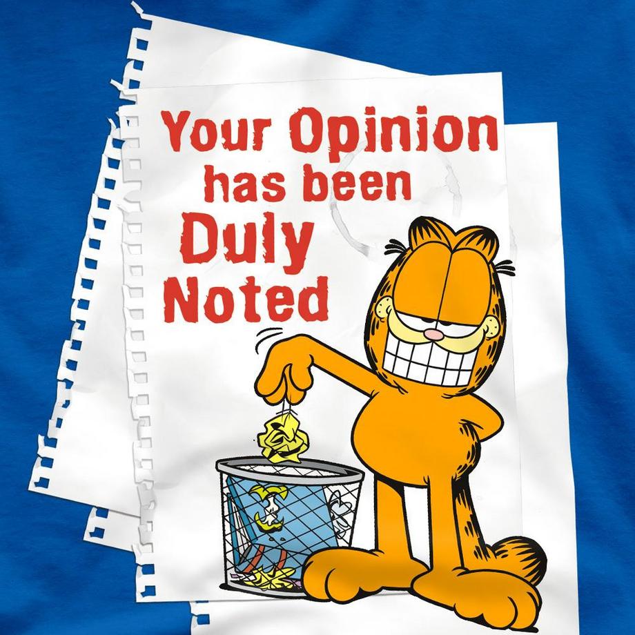 Garfield  Duly Noted Maglietta 