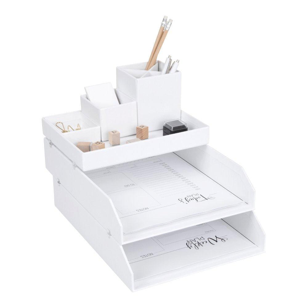 Bigso Box of Sweden HAKAN Dokumentenablage Set 2 Stk.   Weiss  