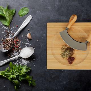 B2X Couteau à découper à double revêtement avec planche  