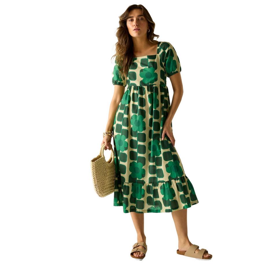 Regatta Robe mi-longue col carré manches ballon  