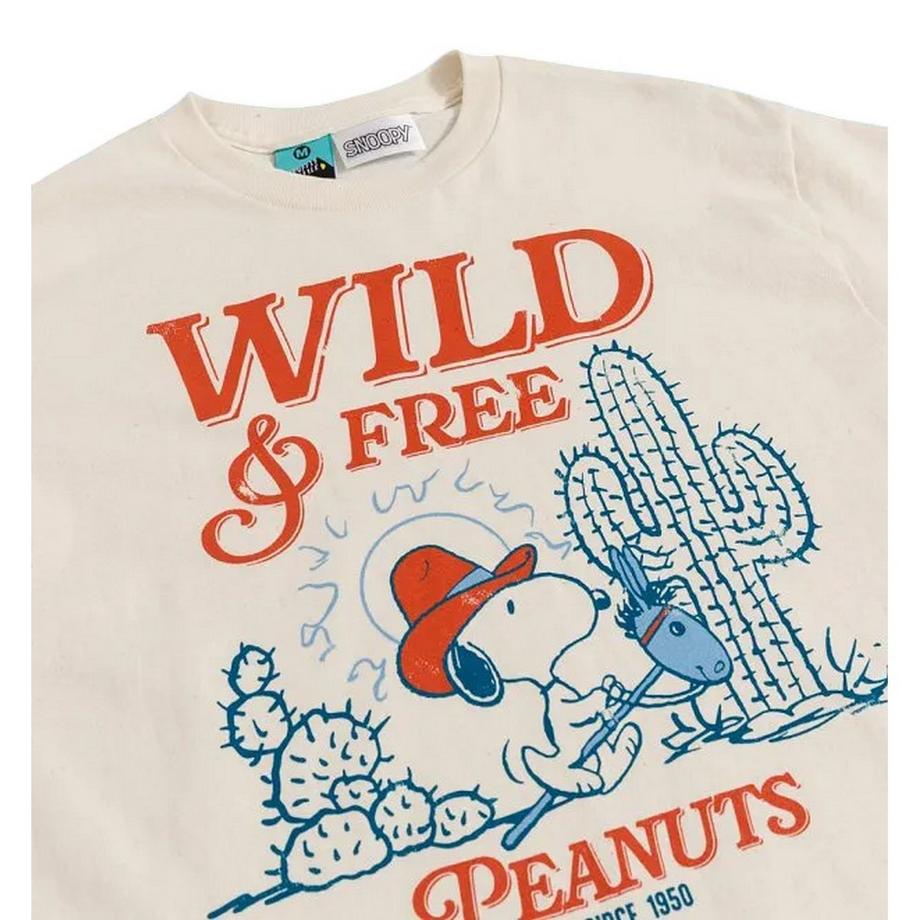 Peanuts Snoopy T-ShirtMotif Snoopy Wild And Free  