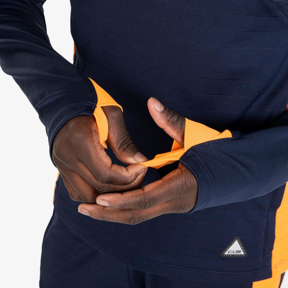 KIPSTA  Felpa bambino calcio mezza zip poliestere 