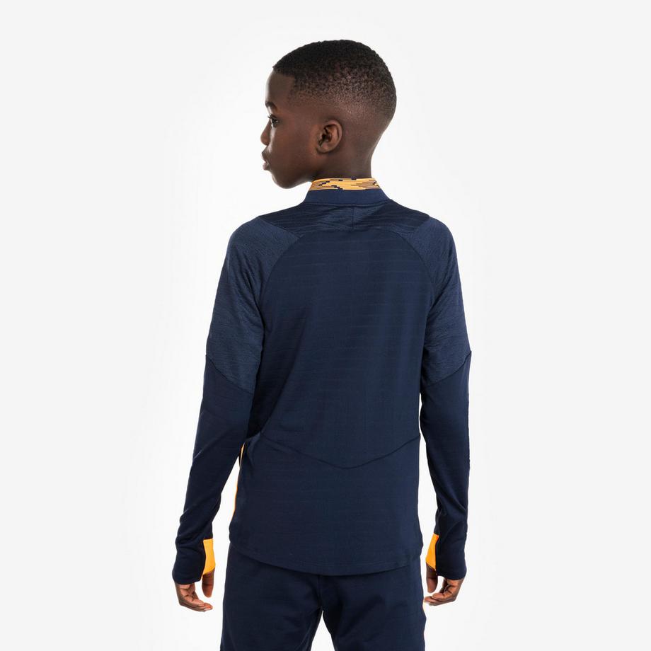 KIPSTA  Felpa bambino calcio mezza zip poliestere 