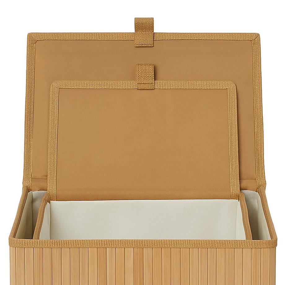 Northix Scatole portaoggetti in bambù, set da 2  