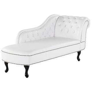 Beliani Chaise longue versione destra en Pelle sintetica Glamour NIMES  