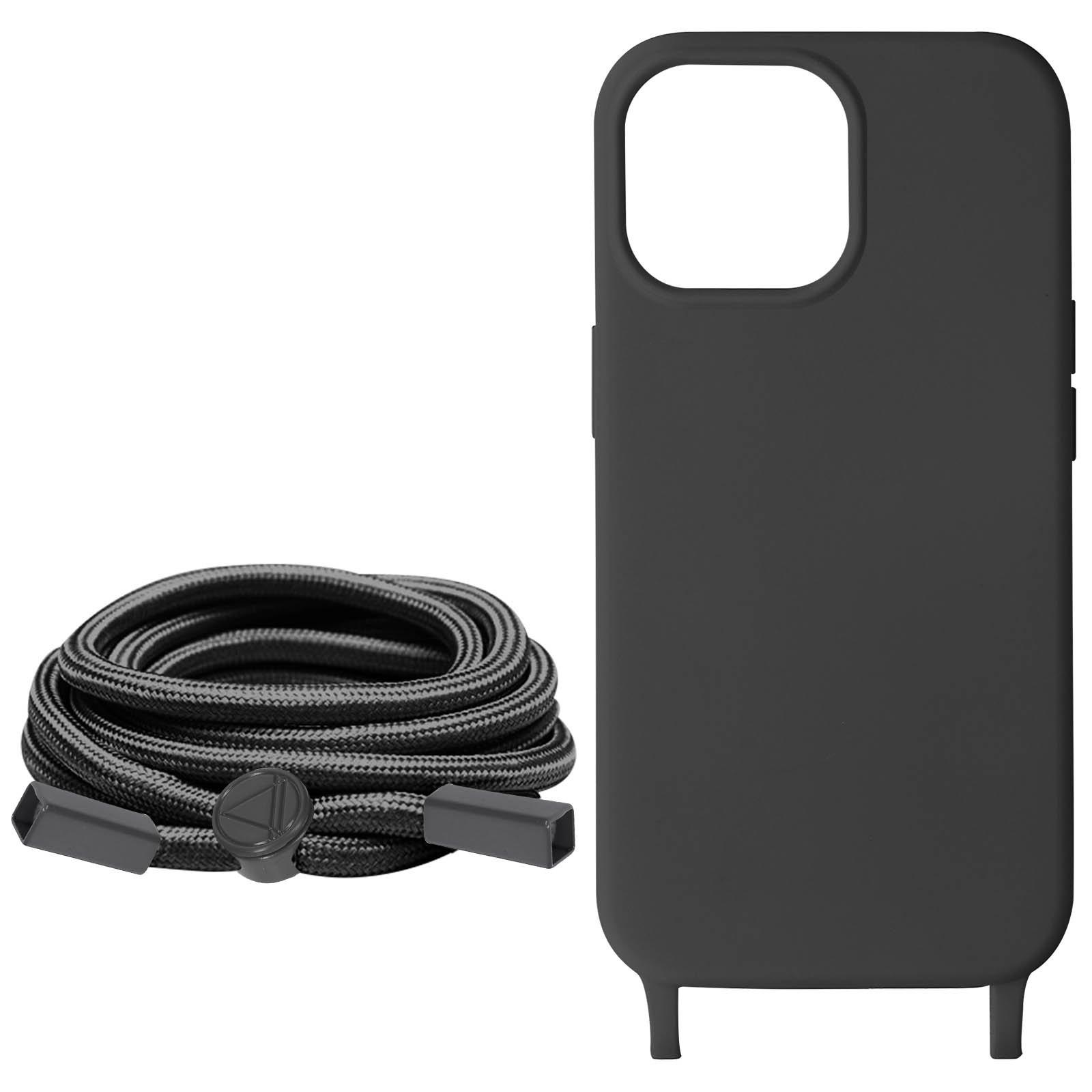 Avizar  Coque Cordon iPhone 15 Pro Noir 