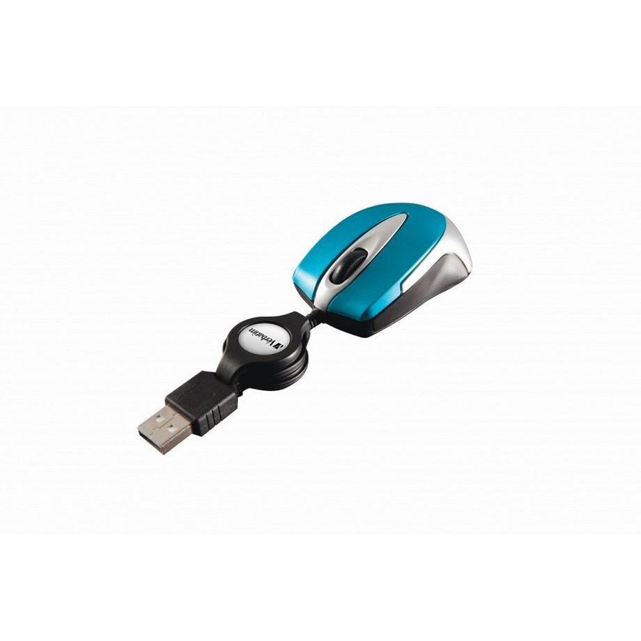 Verbatim  Souris mini filaire pour portable rétractable  Go Mini Optical Travel 