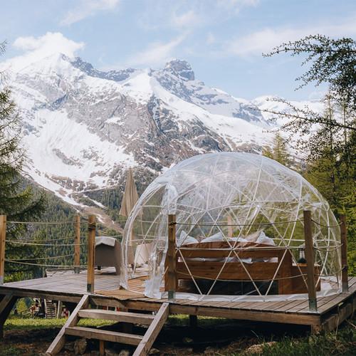 Geschenkidee  Übernachtung in der Bubble Suite - inkl. Frühstück, in Saas-Fee (für 2 Personen) 