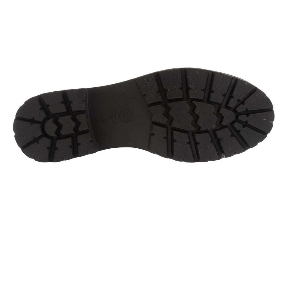 Dune London Bottes Hauteur Genoux en Cuir avec Panneaux Extensibles  