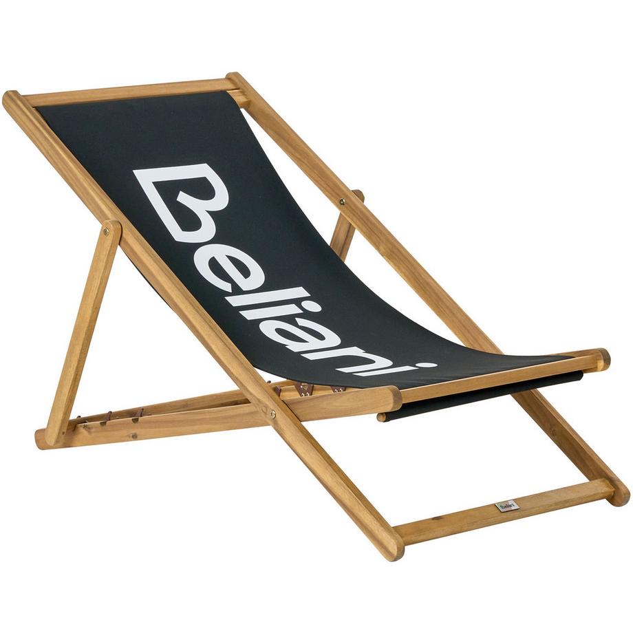 Beliani Klappbarer Liegestuhl aus Stoff  ANZIO  