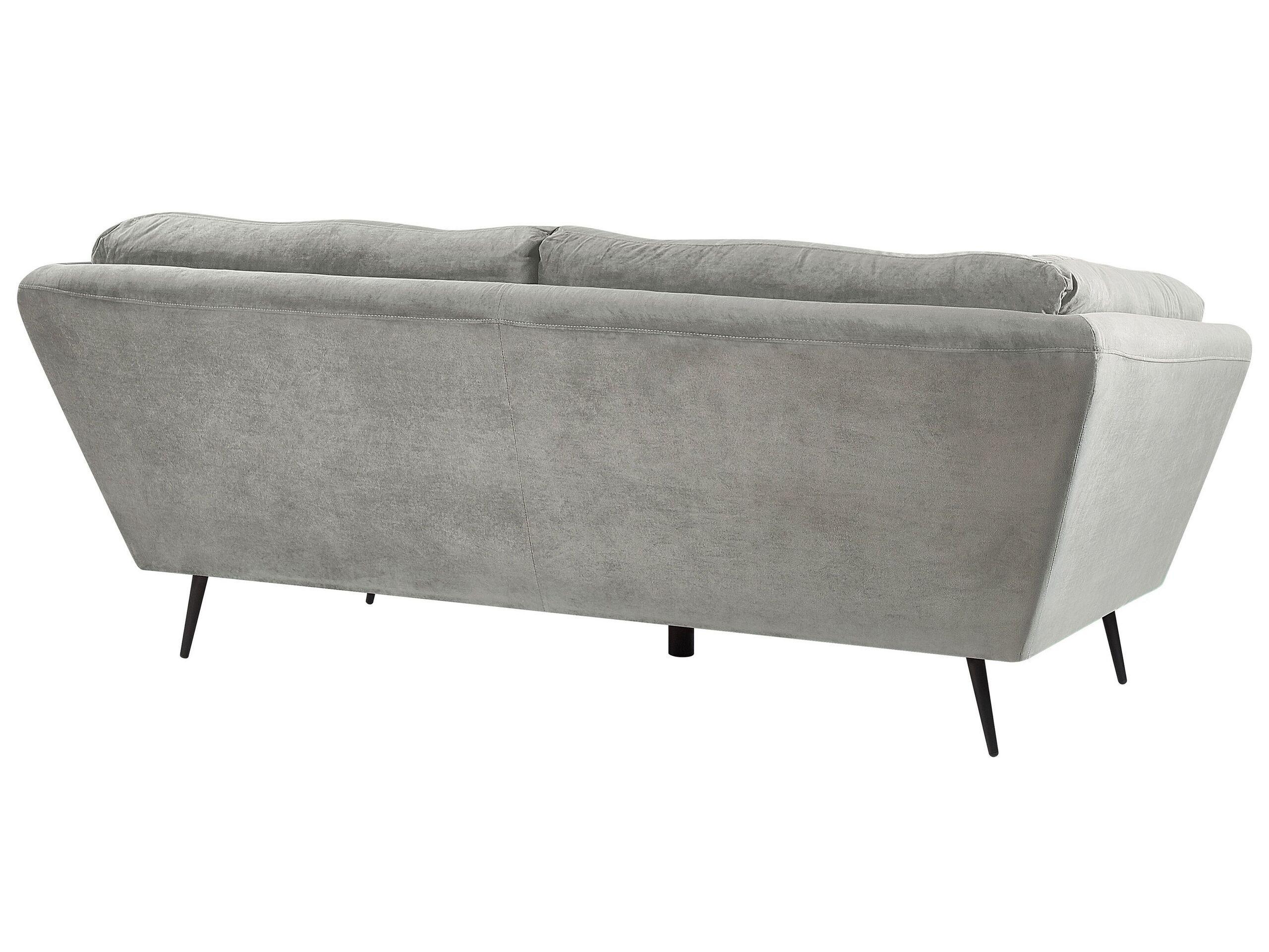 Beliani 3 Sitzer Sofa aus Samtstoff Modern LENVIK  