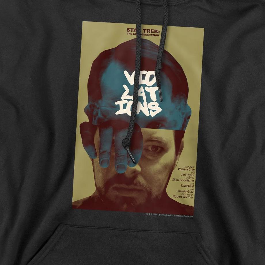 Star Trek The Next Generation Season 5 Episode 12 Felpa con cappuccio  