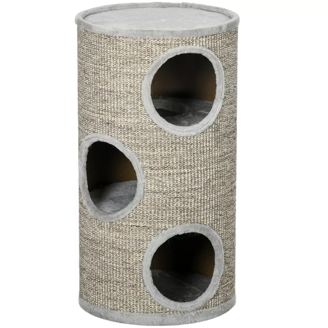 PawHut - Kratztonne, One Size, Grau