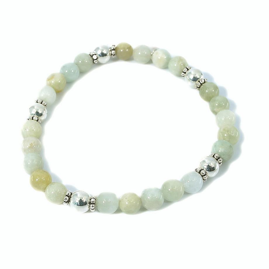 Balibay  Malima  Armband mit Morganit und 925 Silber 