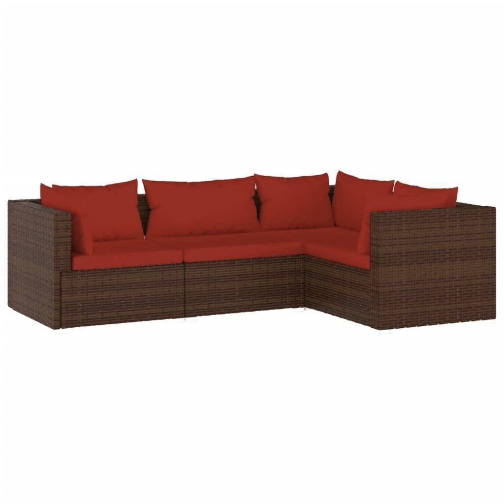 VidaXL Garten-lounge-set poly-rattan  