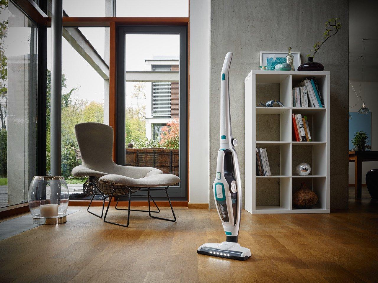 LEIFHEIT Leifheit PowerVac 2in1 aspirapolvere senza filo Nero, Blu, Bianco Senza sacchetto  