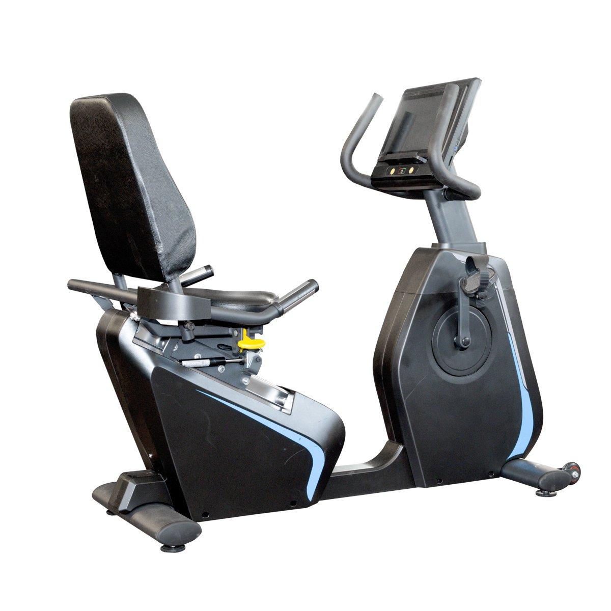 GladiatorFit  Ergometer Liegerad "Hometrainer Recumbet Bike" LED-Bildschirm 