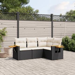 VidaXL set divano da giardino Polirattan  