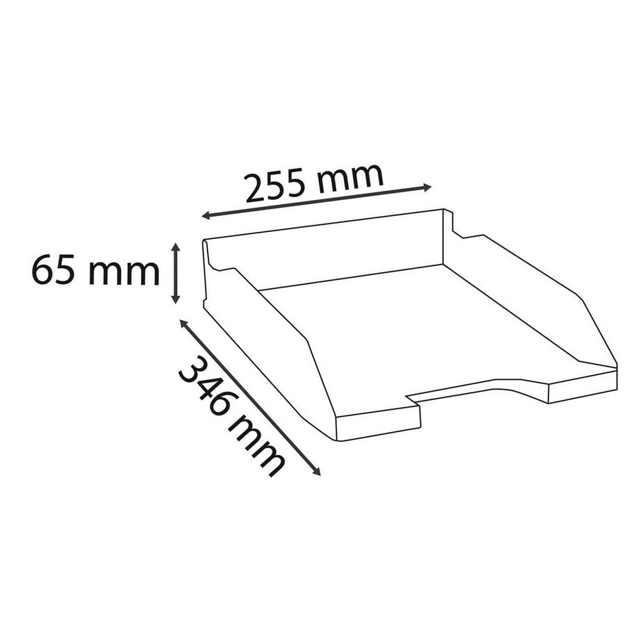 Exacompta Corbeille à courrier Combo Midi Bee Blue - x 6  