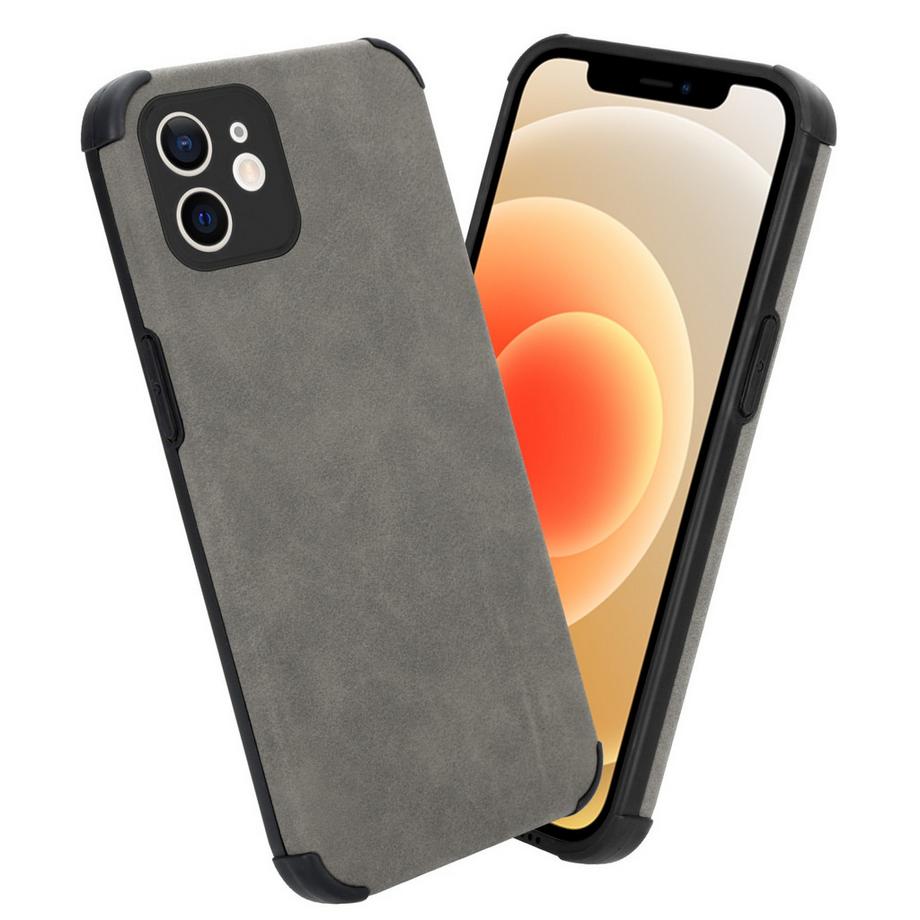 Cadorabo  Hülle für Apple iPhone 12 mit Kunst-Wildleder Rückseite 