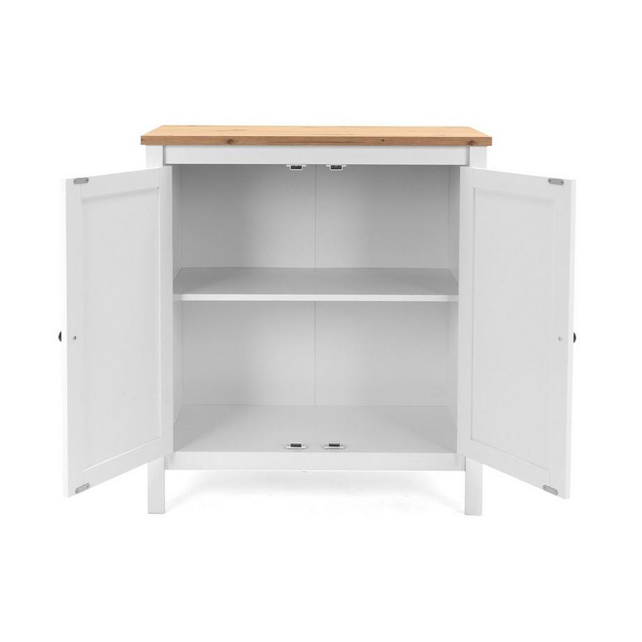 Calicosy Aufbewahrungskommode mit 2 Türen L80 cm -es Dekor - Bergen  